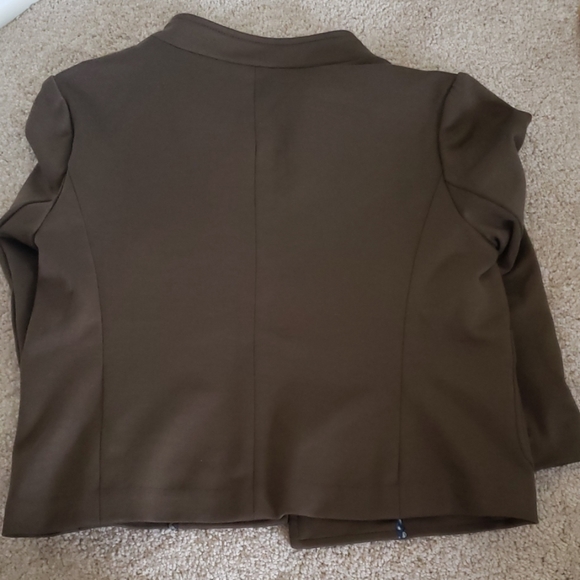 Anthropologie olive green crop jacket - Picture 4 of 6